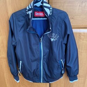Diesel boy's blue windbreaker Jacket size 4/5Years